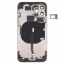 Akku Rückseite (mit Seitentasten & Karten-Behälter & Power + Volumen-Flexkabel & Wireless Charging Module) für iPhone 11 Pro Max (Schwarz)