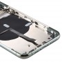 Akku Rückseite (mit Seitentasten & Karten-Behälter & Power + Volumen-Flexkabel & Wireless Charging Module) für iPhone 11 Pro Max (Grün)