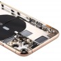 Battery Back Cover (with Side Keys & Card Tray & Power + Volume Flex Cable & Wireless Charging Module) for iPhone 11 Pro Max(Gold)