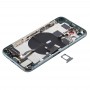 Batteri Back Cover Assembly (med sido Keys & Strömbrytare + Volymknapp Flex Cable & Wireless laddningsmodulen & Motor & laddningsport & Högtalare & kort fack och linsskyddet) för iPhone 11 Pro Max (Grön)
