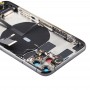 Battery Back Cover събрание (с Странични Keys & Power бутон + Volume Button Flex Cable & Wireless зареждане Модул & Motor & порта за зареждане и високоговорител & Card Tray & Камера капачка на обектива) за iPhone 11 Pro Max (сиво)