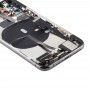 Akkumulátor Back fedélszerelés (oldalsó gombok és Power gomb + Hangerő gomb Flex Cable & Wireless Charging Module & Motor & Töltés Port & Hangszóró & Card Tray & kamera lencsevédő) iPhone 11 Pro Max (szürke)