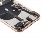 电池后盖组件（与侧键和电源键+音量键柔性电缆和无线充电模块及电机和充电接口和扬声器大声与卡片盘和相机镜头盖）的iPhone 11 Pro的最大（金）