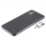 Zadní kryt Pouzdro s SIM kartou zásobníku a bočních tlačítek a objektiv fotoaparátu pro iPhone 11 Pro Max (šedá)