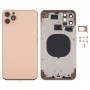 La cubierta de la bandeja de la tarjeta SIM y teclas laterales y lente de la cámara para el iPhone 11 Pro Max (Oro)