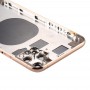 Bakstycke med SIM-kort fack & Sidoknappar och kameralinsen för iPhone 11 Pro Max (Gold)