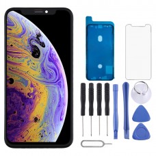 Hard OLED Material LCD Screen and Digitizer Full Assembly for iPhone XS (Black)
