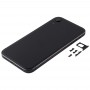 Kwadrat baterii Tylna okładka z karty SIM tacy i klawisze boczne dla iPhone XR (czarny)