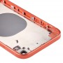 Szögletes keret Battery Back Cover SIM-kártya tálca & Oldalsó gombok iPhone XR (narancs)