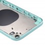 Square Frame Battery დაბრუნება საფარის SIM Card Tray და გვერდითი ღილაკები iPhone XR (Green)