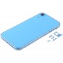 Square Frame Battery Back Cover with SIM Card Tray & Side keys for iPhone XR(Blue)