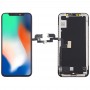 Harte OLED-Material LCD-Bildschirm und Digitizer Vollversammlung für iPhone X (Schwarz)