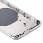 חזרה סוללת כיסוי עם מצלמת עדשת כיסוי & SIM Card מגש & מפתחות Side עבור iPhone SE 2020 (כסף)