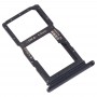 SIM Card Tray + SIM Card Tray / Micro SD Card Tray for Huawei Honor 9X / Honor 9X Pro(Black)