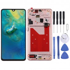 LCD Screen and Digitizer Full Assembly with Frame for Huawei Mate 20 (Gold)