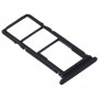 SIM Card Tray + SIM Card Tray + Micro SD Card Tray for Huawei P40 Lite E / Enjoy 10(Black)