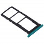 SIM Card Tray + SIM Card Tray + Micro SD Card Tray for Huawei P40 Lite E / Enjoy 10(Green)