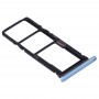 SIM-kort fack + SIM-kort fack + Micro SD-kort fack för Huawei P40 Lite E / Njut 10 (blå)