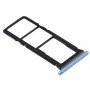 SIM karta Tray + SIM karta zásobník + Micro SD Card Tray pro Huawei P40 Lite E / Enjoy 10 (modrá)