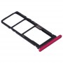 Karta SIM Taca Taca karty SIM + + Micro SD Card Tray dla Huawei P40 Lite E / Enjoy 10 (czerwony)