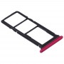 SIM vassoio di carta + vassoio di carta di SIM + Micro SD Card vassoio per Huawei P40 Lite E / Godetevi 10 (Red)