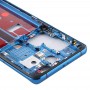 Originál Middle Frame Bezel Deska s Postranní tlačítka pro Huawei P40 Pro (modrá)