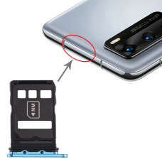 SIM Card Tray + NM Card Tray for Huawei P40 (Blue) 