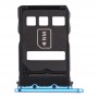 SIM-Karten-Behälter + NM Karten-Behälter für Huawei P40 (blau)