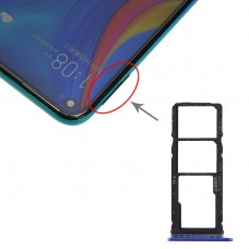 SIM картата тава + SIM Card Tray + Micro SD Card тава за Huawei Насладете 10 / Чест възпроизвеждане 3 (Тъмно син)
