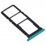 SIM-Karten-Behälter + SIM-Karten-Behälter + Micro-SD-Karten-Behälter für Huawei Genießen 10 / Honor Play 3 (Grün)