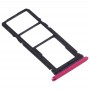 SIM vassoio di carta + vassoio di carta di SIM + Micro SD vassoio per Huawei Godetevi 10 / Honor gioco 3 (colore rosso violaceo)