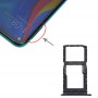 SIM-Karten-Behälter + SIM-Karte Tray / Micro SD-Karten-Behälter für Huawei Genießen 10 Plus (Schwarz)