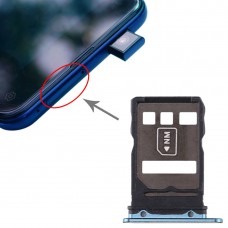 SIM ბარათის Tray + NM Card Tray for Huawei მათე 30 (Blue)
