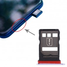 SIM ბარათის Tray + NM Card Tray for Huawei მათე 30 (ღია მეწამული)