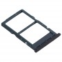 SIM-Karten-Behälter + NM Karten-Behälter für Huawei Nova 6 SE (Schwarz)