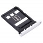 SIM karta Tray + NM Card Tray pro Huawei P40 (White)