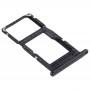 SIM Card Tray + SIM Card Tray / Micro SD Card Tray for Huawei Enjoy 9s (Black)