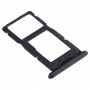 SIM-карты лоток + SIM-карты лоток / Micro SD-карты лоток для Huawei Наслаждайтесь 9s (черный)