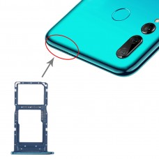 SIM-Karten-Behälter + SIM-Karte Tray / Micro SD-Karten-Behälter für Huawei Genießen 9s (blau)