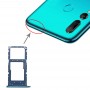 SIM-kaardi salv + SIM-kaardi salv / Micro SD Card Tray Huawei Naudi 9s (sinine)