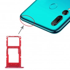 SIM-kort fack + SIM-kort fack / Micro SD-kort fack för Huawei Njut 9s (Red)