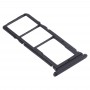 SIM ბარათის Tray + SIM ბარათის Tray + Micro SD Card Tray for Huawei Honor Play 4T (Black)