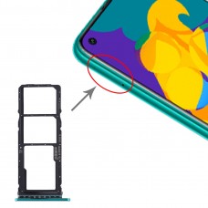 SIM-kort fack + SIM-kort fack + Micro SD-kort fack för Huawei Honor Play 4T (Grön)
