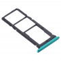 SIM ბარათის Tray + SIM ბარათის Tray + Micro SD Card Tray for Huawei Honor Play 4T (Green)