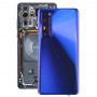 Huawei社ノヴァ7 Proの5G用カメラレンズカバー付きオリジナルバッテリーバックカバー（パープル）