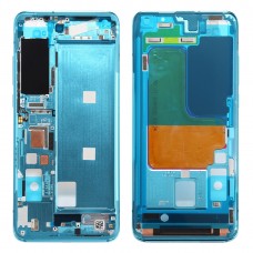 Преден Housing LCD Frame Bezel Plate за Xiaomi Mi 10 5G / Mi 10 Pro 5G (син)