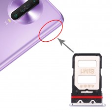 La bandeja de tarjeta SIM bandeja de tarjeta SIM + para Xiaomi redmi K30 Pro (plata)