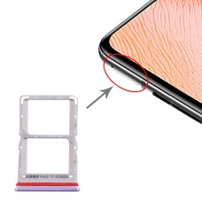 Bandeja de tarjeta SIM + bandeja de tarjeta SIM para Xiaomi redmi K30 5G (púrpura)
