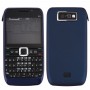 Full locket (Framsida + mittenramen Bezel + Battery Back Cover + tangentbord) för Nokia E63 (mörkblå)