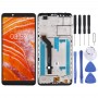 LCD Screen and Digitizer Full Assembly with Frame for Nokia 3.1 Plus TA-1118(Black)